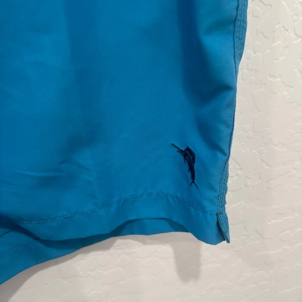 Tommy Bahama Swim Trunks Mens Large Blue Lined Summer Vacation Beach Resortwear